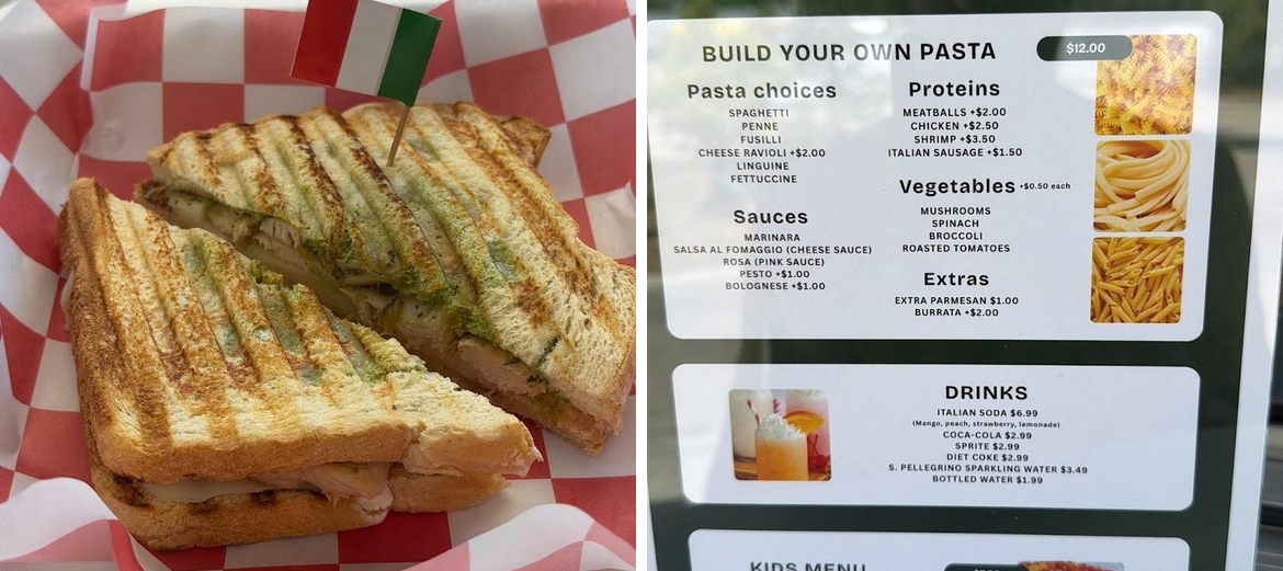 La Nonna Italian Food Menu