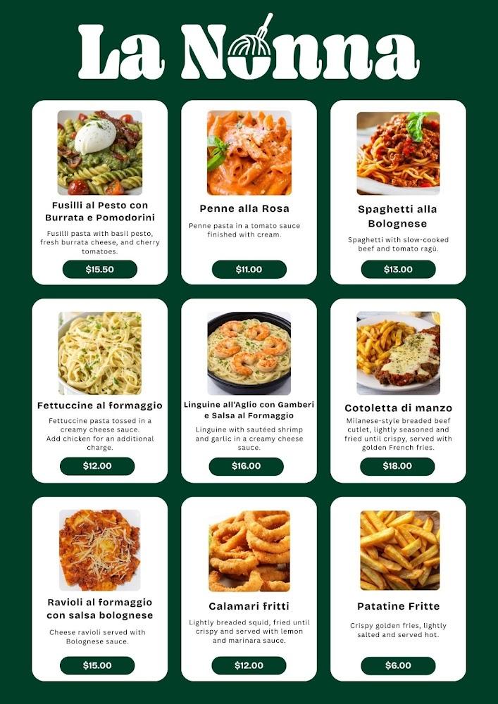 La Nonna Italian Food Menu image 1